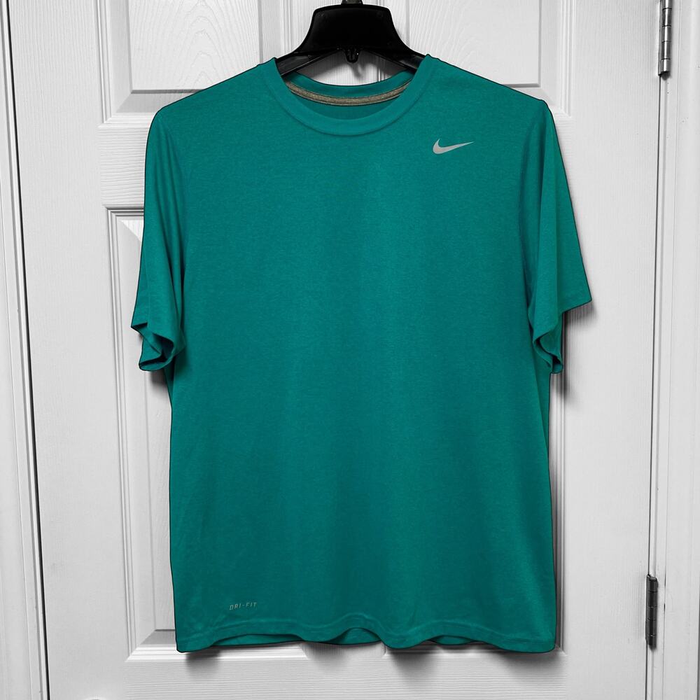 Nike Dri-FIT Training Tee XL Teal Green Lightweight Athletic Shirt